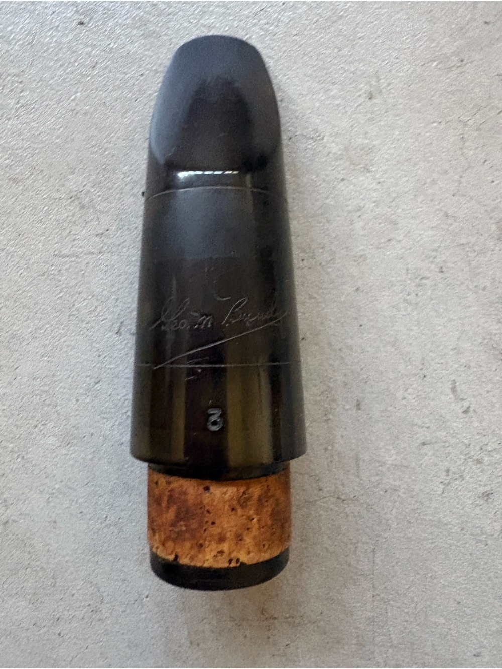 Vintage Geo. M. Bundy # 3   Clarinet Mouthpiece